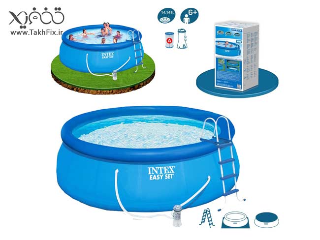 استخر دایره ای با پمپ تصفیه ایزی ست اینتکس Intex Easy Set 28168