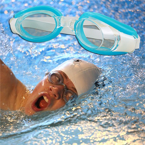 عینک شنای حرفه ای اینتکس INTEX 55682 برای سنین 8 سال به بالا   از جنس پلی کربنات و کاملا ایمن